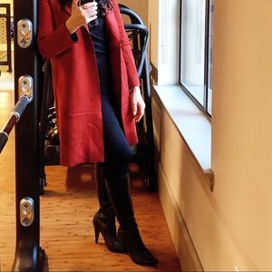 Black Saks Fifth Ave leather boots